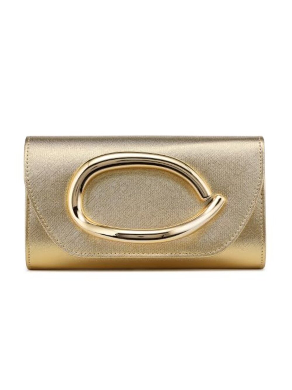 Gold Clutch Purse for Women Sparkly PU Leather Evening Bag with Handle and Chain